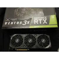 在飛比找蝦皮購物優惠-RTX3070 8G 強化背板 保固內 盒裝 光線追蹤 MS