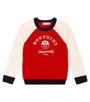 [Bonpoint] Bonpoint Damian embroidered wool sweater Y 12 red