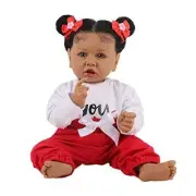 Lifelike Reborn Baby Dolls Girls Black Reborn Doll Soft Body Realistic