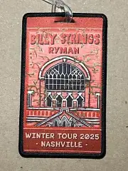 Billy Strings Nashville Mar 2 2025 Ryman New Sold Out Official Luggage Tag
