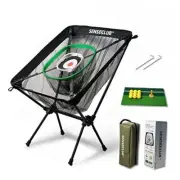 Golf Chipping Net & Floating Chipping Green, Backyard Golf Pro Net +Mat +Balls