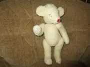 UNUSED Hand Crafted SHERPA FLEECE Moveable Limbs & Head TEDDY BEAR - 14" Tall