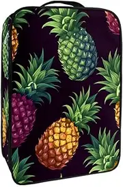 [YTYVAGT] Travel Shoe Bag,Waterproof Portable Organizer Storage Shoe Pouch,Brown Background Pineapple