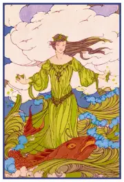Fairy -Tale Fairy and Fish by Alice Bolam Preston Counted Cross Stitch Pattern