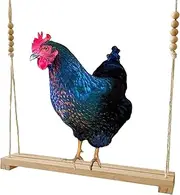 Chicken Swing,Chicken Enrichment Swing Toy | Wooden Rooster Hen Swing Toy, Chicken Enrichment Swing Toy for Poultry Rooster Hens Chicks Pet