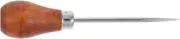 Ergonomic Wood Handle Book Binding Awl Durable Scratch Tool for DIY Weaving Crafting Sewing Projects Lightweight Portable Craft Supply