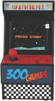 Techxtras 300-in-1 Retro Games Machine (Red)