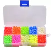 Fishing Beads Assorted Set, 1000Pcs 5Mm round Float Glow Fishing Rig Beads Fishi