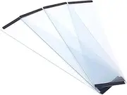 XJKLBYQ Transparent PVC Bird Cage Baffle,4Pcs Bird Cage Seed Catcher Guard,Anti-Scatter Mess-Free Clear Cage Liner for Parrot, Parakeet, Macaw