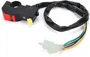 Motorcycle Ignition Switch, Kill Stop Button Handlebar Starter for 50 110 125 Pit Quad Dirt Bike, ABS Rubber Material, Installation Instructions Included