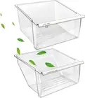 [2 Pack] Upgraded 2188656 Fridge Crisper Drawer Humidity Control Bin UPPER & 218