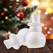 HOLIDYOYO DIY Christmas Snowman Decoration Unfinished Snowman Doll Xmas Decorations for Indoor Party