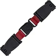 Castaic Car Safety Seat Strap Clip,Car Seat Chest Harness Clip,Universal Child Buggy Buckle Lock for Baby Seats, Strollers, High Chairs (Red)