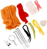 jojofuny 1 Set Needle Felting Kit for DIY Crafts Complete Felt Material for Creative Projects for Beginners and Hobbyists Convenient Craft Supplies