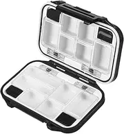LIFKOME Box Portable Fishing Tackle Box Small Fishing Organizer with Ample Storage Capacity for Lures Hooks Bait