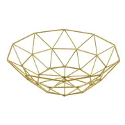 Metal Wire Fruit Basket Fruit Bowl, Round Bread Storage Bowl Stand Z5J93854