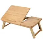 Bamboo Laptop Stand Desk Lap Bed Tray Table Computer Portable Foldable Home NEW