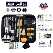Precision Watch Link Remover Toolbox in Stainless Steel - Complete 187-Piece Kit
