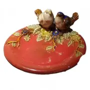 Two Bids On Leaves Decorative Plate