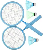 Toddmomy Lightweight Badminton Racket for Outdoor Sports Game with Balls for Ages Promotes Hand Eye Coordination Parent Interaction Bright Color Design