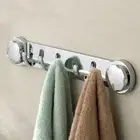 1 Pcs ABS Coat Hanger with 5 Hook Coat Rack Wall Mount Bathroom Hook Bathroom