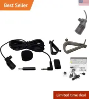 Universal Car Microphone Mic Fits 3.5mm and 2.5mm Bluetooth Enabled Car Vehic...