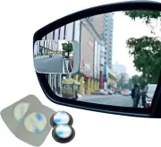 Ampper Blind Spot mirror, Square HD Glass Convex Frameless Pack of 2,