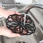 3pcs Black Trivet Mat Silicone Heat Insulation Mat Cup Drying Mat Pot Holder