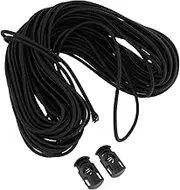 HOODANCOS 1Set Elastic Band Clothing Accessories Round Elastic Rope with Plastic Spring Buckles for Luggage and DIY Projects Durable and Strong Elasticity Versatile for Casual