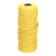 3mm x 109 Yard Yellow Cotton Macrame Rope, 2 Strands Twisted Cotton Cord