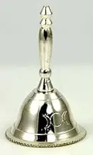 Silver Altar Bell with Triple Moon Design