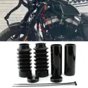 CNC Front Full Fork Cover Black For Harley Davidson Sportster X48 2016-2022