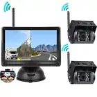 2 Digital Wireless Car Rear View Reverse Kit 5" Monitor Camera For Truck Caravan