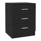 Bedside Cabinet Black 38X35X56 Cm Chipboard