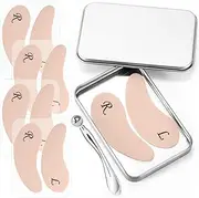 Beautistin 4 Pairs Reusable Under Eye Wrinkle Patches Silicone Mask, Plump Fine Lines & Wrinkles, with Metal Eye Cream Applicator, Tin Case, Cream
