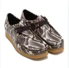 CLARKS Wallabee Brown Snake Print Size 10, DS BRAND NEW