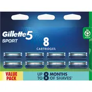 Gillette 5 Sport Blades 8 Pack