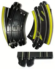 4pc Micro Scalextric 9v HO Slot Car 1/8 Radius 9" S-Curve New Bulk Track D 33000