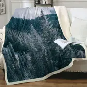 Mountain Forest Throw Blanket