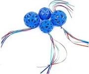 PENIKOKO Funny Cat Sound Paper Ball Blue Teaser Ball for Cats Bite Resistant Interactive Pet Stimulates Play Prevents Scratching Furniture and Floors