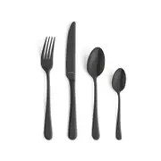 24pc Amefa Austin Trend Stainless Steel Cutlery Set - Black