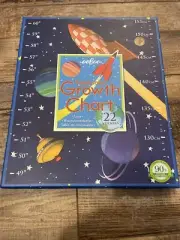 eeBoo KEEPSAKE CHILD'S SPACE GROWTH CHART WINNER OF GOLD SEAL BEST TOY AWARD NIB