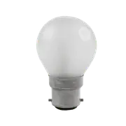 Fancy Round Halogen Globe BC 28W 240V Frosted Glass 2800K - CLAHAFR28WBCFR