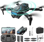 B-Qtech Drone with Camera, 4K Foldable FPV Mini Drone with Brushless Motor, One Key Take Off/Land, Altitude Hold, Headless Mode, Gravity Control, Gestures Selfie, 360°Flip, Waypoint Fly