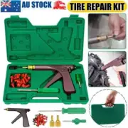 Vacuum Tire Repair Gun Mushroom Plugs Probe Nozzle Kit Wheel Tyre Repair Kit AU
