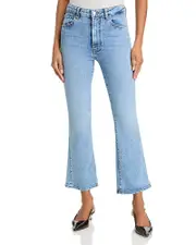 Frame The Reboot High Rise Ankle Bootcut Jeans in Lark