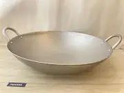 EBM Pure Titanium Ultralight Chinese Two-Handed Wok (thickness 1.2 mm) 33cm