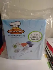 NIB Curious Chef Kids Baking/Cooking Set 17 Piece Measure & Prep Kit BPA Free