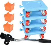 Bvizyelck Furniture Mover Set - Furniture Slides Kit - Furniture Mover, Refrigerator Slider Appliance Mover Leverage Tool for Sofa, Refrigerator, Cabinet