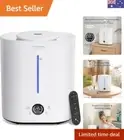 Elegant 4L Humidifier & Essential Oil Diffuser - 40 Hours of Cool Mist Comfort